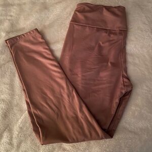 Dusty Pink High-Waist Leggings